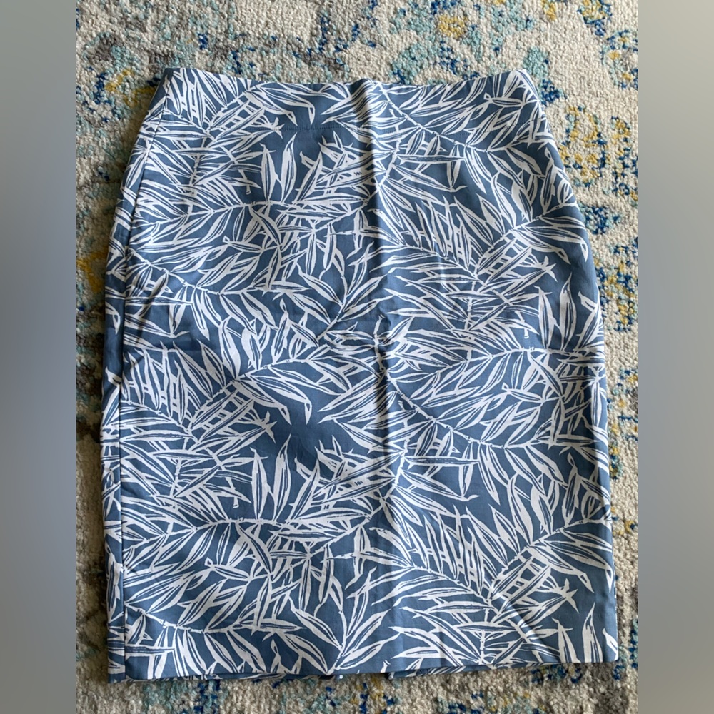 Loft printed pencil skirt